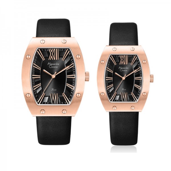 Alexandre Christie AC 8650 Rosegold Black Couple